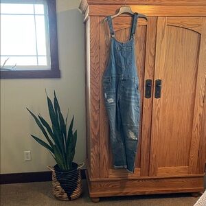 Pilcro Blue Denim Women's Overalls